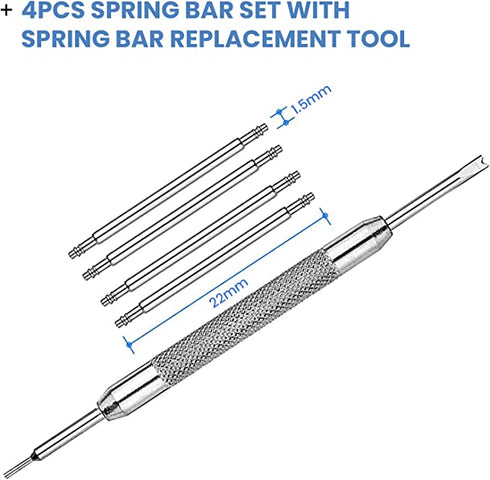4 x Watch Strap Pins with Tool