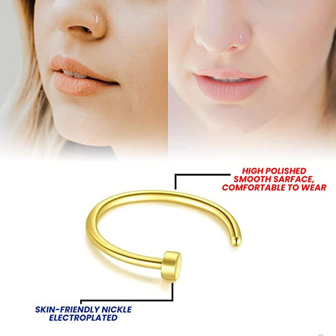 Women Fake Stainless Steel Nose Ring
