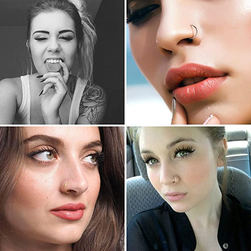 Women Fake Stainless Steel Nose Ring