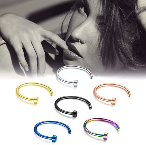Women Fake Stainless Steel Nose Ring