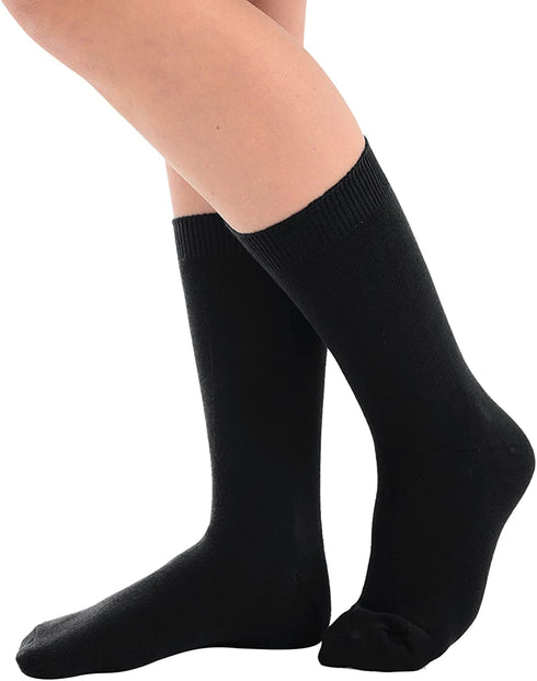 3 & 6 Pairs Cotton Rich Plain Ankle School Socks