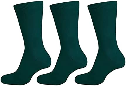 3 & 6 Pairs Cotton Rich Plain Ankle School Socks