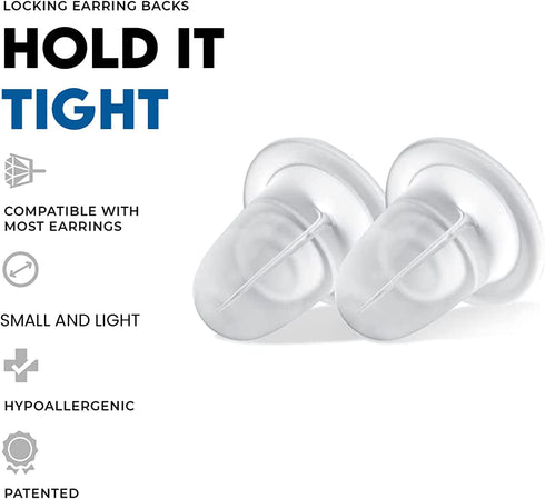 Transparent Soft Rubber Earring Studs Butterfly Earnouts