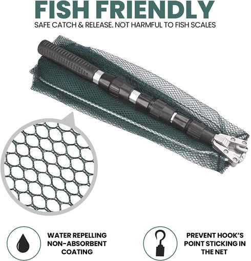 Foldable Telescope Fishing Landing Net