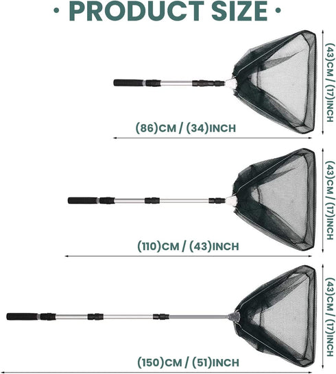 Foldable Telescope Fishing Landing Net