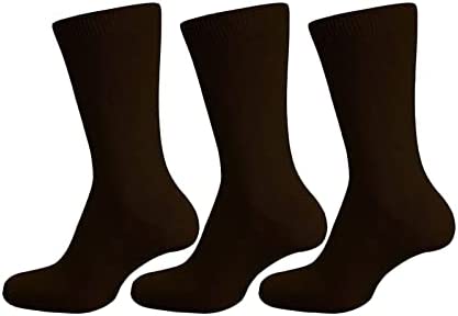 3 & 6 Pairs Cotton Rich Plain Ankle School Socks