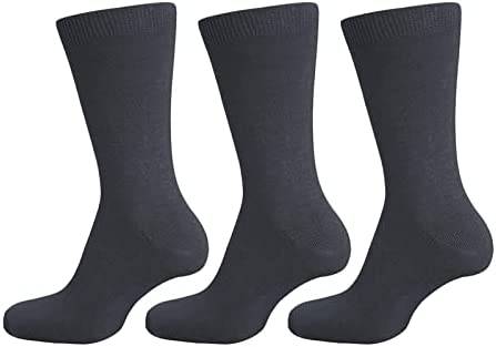 3 & 6 Pairs Cotton Rich Plain Ankle School Socks
