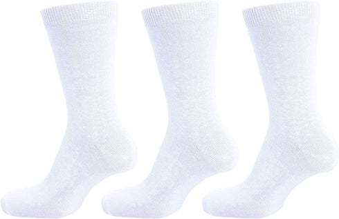 3 & 6 Pairs Cotton Rich Plain Ankle School Socks